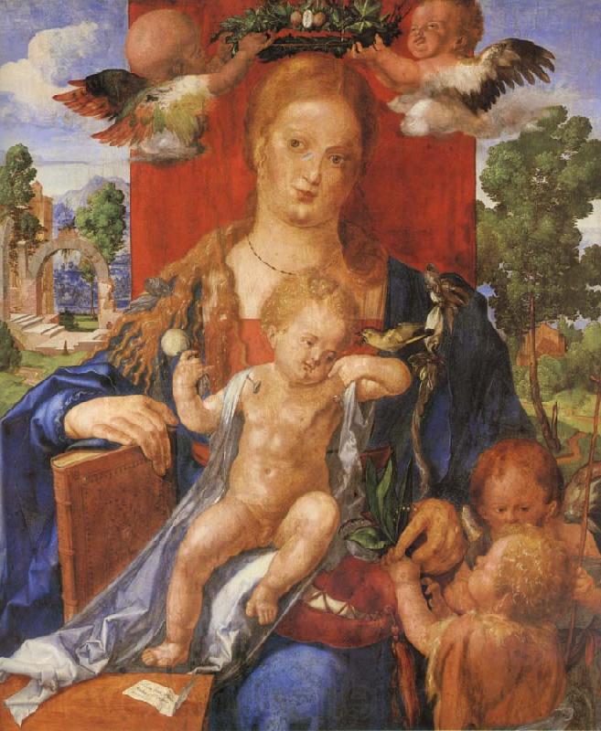 Albrecht Durer The Madonna with the Siskin Norge oil painting art
